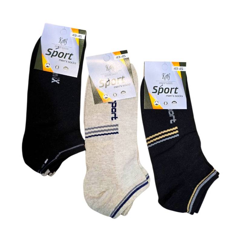 Шкарпетки чоловічі (43-45) Kamis Sport короткі сітка