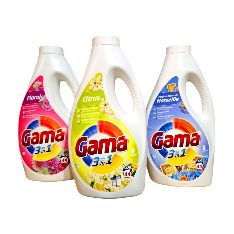 Гель для прання концентрований Gama 3в1 універсальний 1,98л