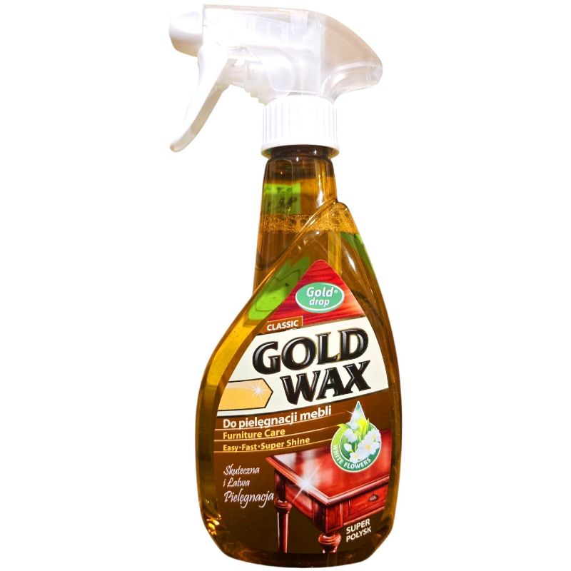 Поліроль для меблів спрей Gold Wax 400мл