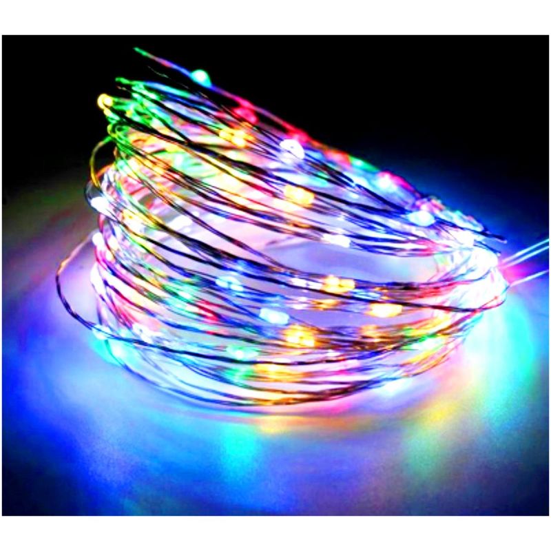 Гірлянда Роса 40 LED 4м (3xAA) Кольорова