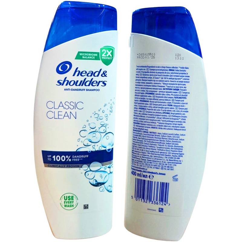 Шампунь для волосся Head & Shoulders 400мл Оригінал