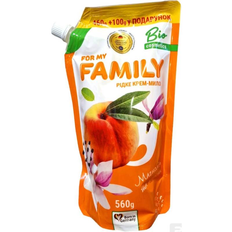 Мило рідке кремове Family 560г асортимент