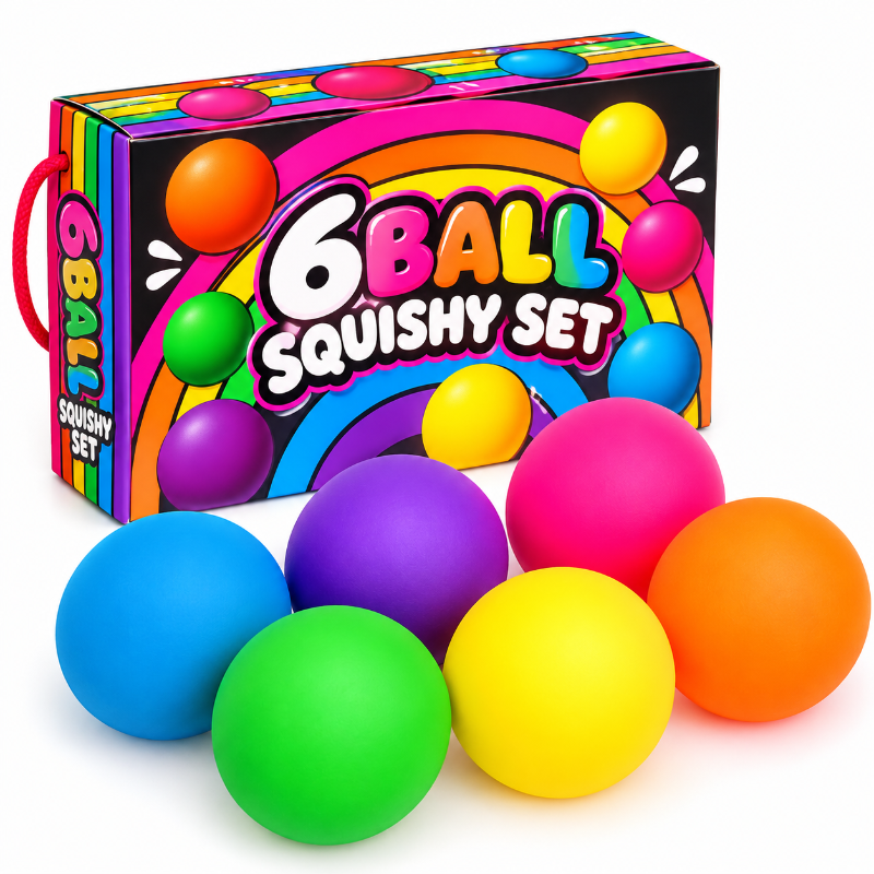 6 Ball Squisy Set