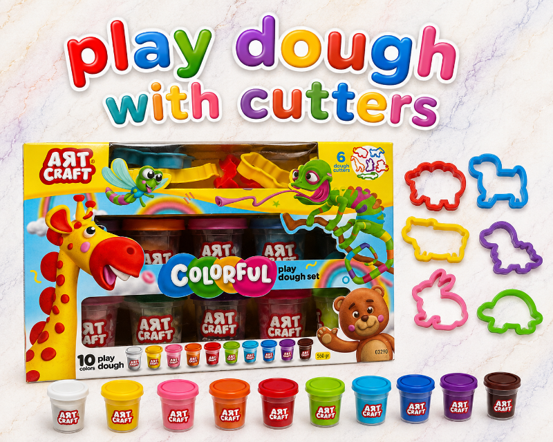 Art Craft Colourful dough