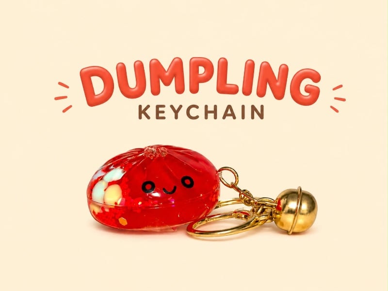 4.5cm Dumpling Keychain