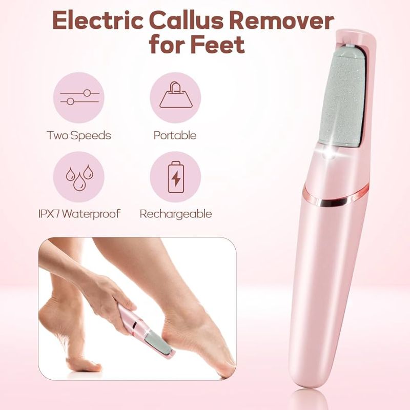 WEIMEI Electronic Pedicure Tool – Rechargeable Electric Foot File Callus Remover