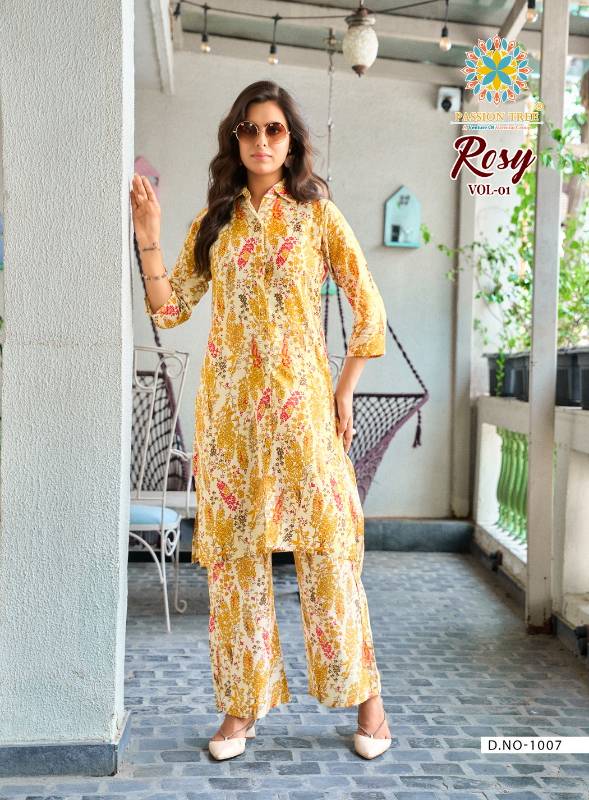 Straight Top With Palazzo Pant Co-Ord Set D7