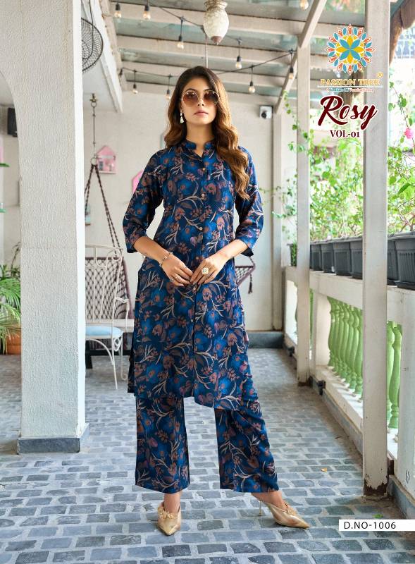 Straight Top With Palazzo Pant Co-Ord Set