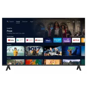 BlackArk 43 Inch Smart Android TV, LED TV, Inbuilt decoder, Frameless Design, USB Ports, HDMI, Remote Control, Screen Casting