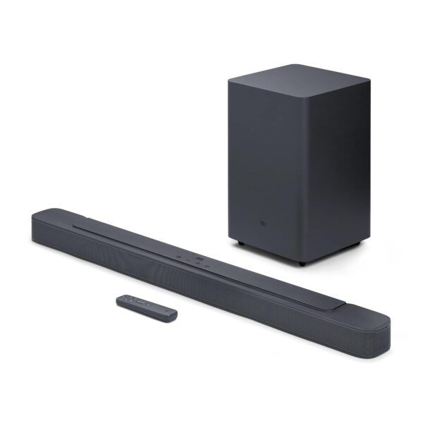 JBL Bar 2.1 Deep Bass (MK2) 2.1 Channel Soundbar,Immersive Surround Sound, Wireless Subwoofer, 300W Total Power, Built-In Dolby, Bluetooth Stream, HDMI/Optical Connect -…