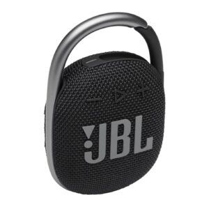 JBL Clip 4 – Portable Bluetooth Speaker, big audio with a punchy bass, integrated carabiner, IP67 waterproof rating & dustproof, 10 hours of playtime (All colors).
