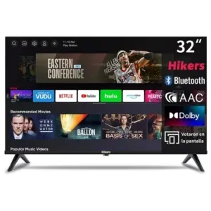 Hikers 32 Inch Android Smart Frameless HD LED TV – Free To Air, Frameless Design, USB Ports, HDMI, Remote Control