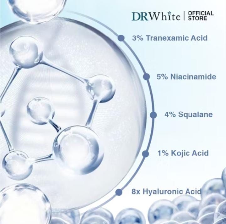 DRWhite Bundling 1 Body Whitening Concentrate + 1 Cysteamine Body Serum Booster.