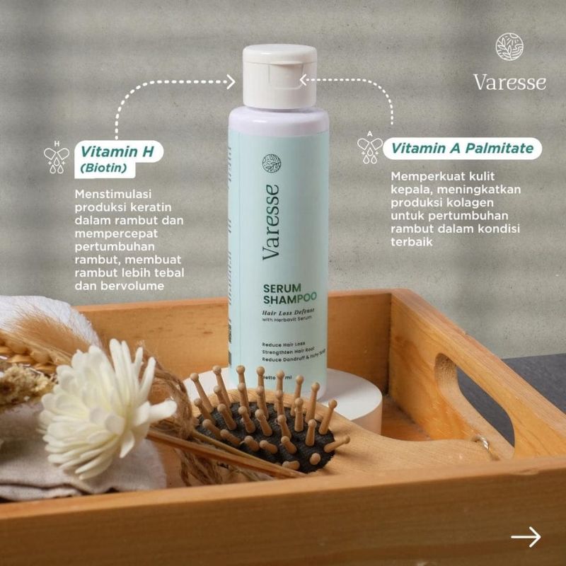 Varesse Serum Shampoo Hair Loss Defense dengan Herbavit Serum 2 IN 1