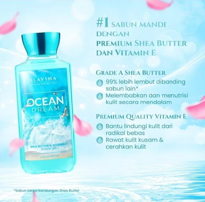 SLAVINA Bundle 2IN1 Ocean Dream (Body Lotion + Shower Gel).