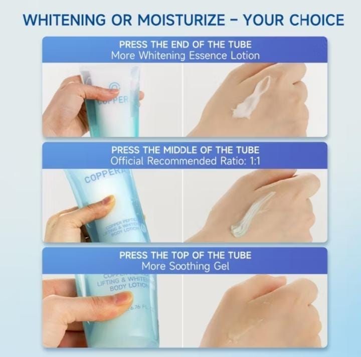 COPPERA Copper Peptide Lifting & Whitening Body Lotion 200ML Repair Moisturizing Whitening Smooth & Firm Texture
