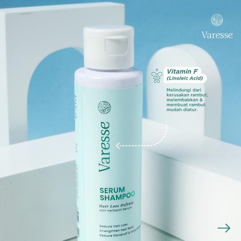 Varesse Serum Shampoo Hair Loss Defense dengan Herbavit Serum 2 IN 1