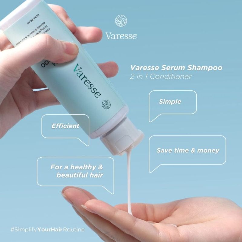 Varesse Serum Shampoo Hair Loss Defense dengan Herbavit Serum 2 IN 1