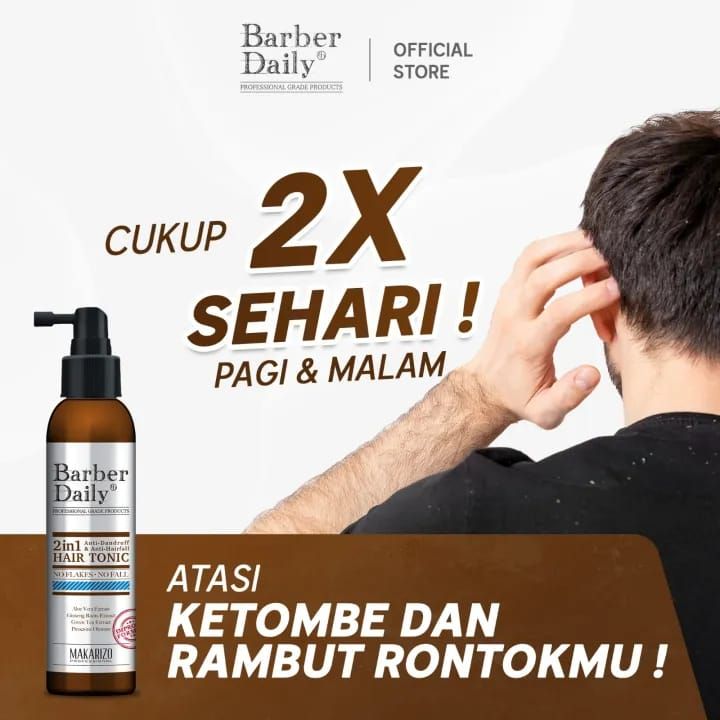 Barber Daily 2 in 1 Hair Tonic Bottle