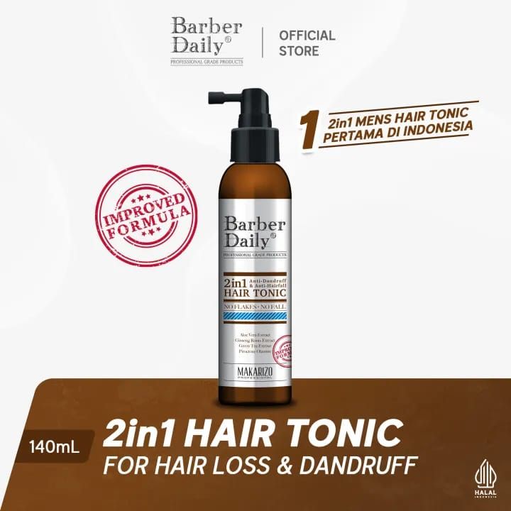 Barber Daily 2 in 1 Hair Tonic Bottle