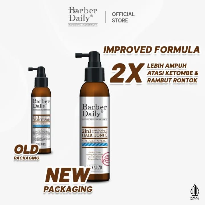 Barber Daily 2 in 1 Hair Tonic Bottle