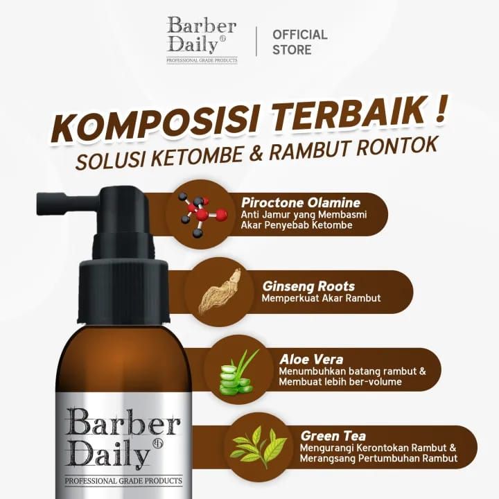 Barber Daily 2 in 1 Hair Tonic Bottle