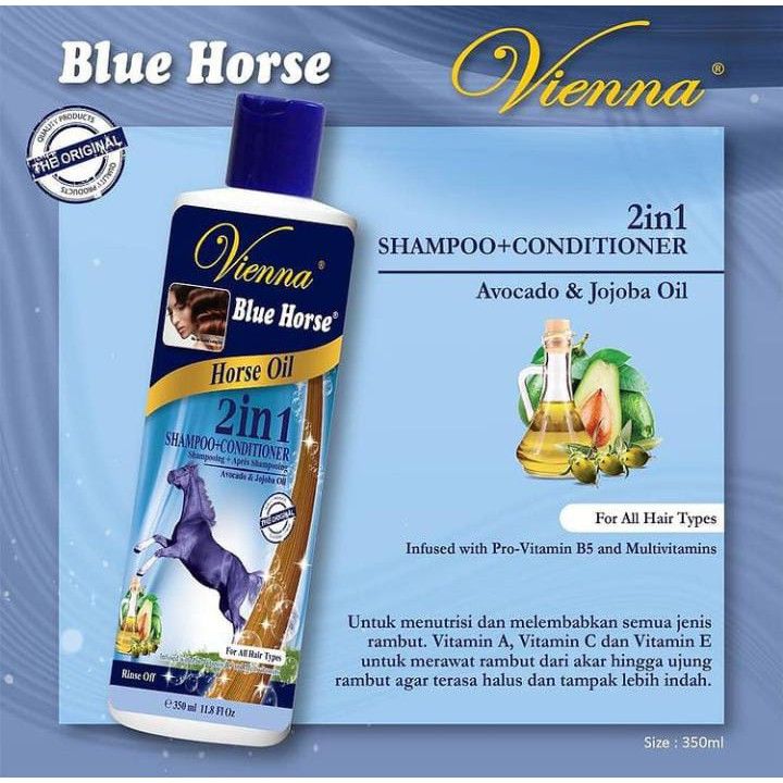Vienna Blue Horse 2 in 1 Shampoo & Conditioner