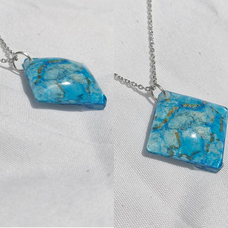 Alcohol Ink Art Necklace