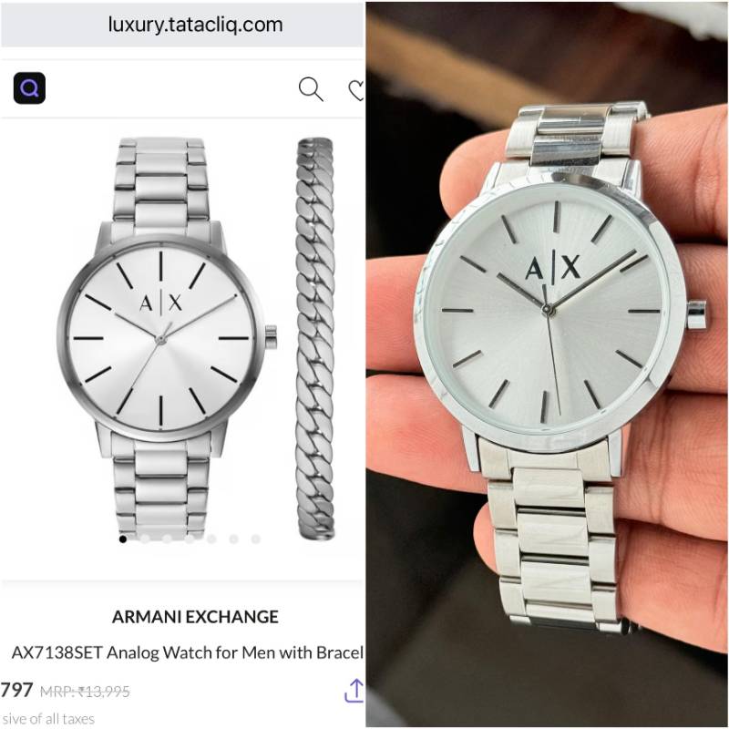 Armani Cayde AX7138 β Minimalist Silver Perfection