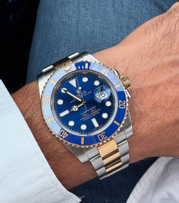 Rolex Submariner β Blue Dial, Gold Touch, Racing Spirit