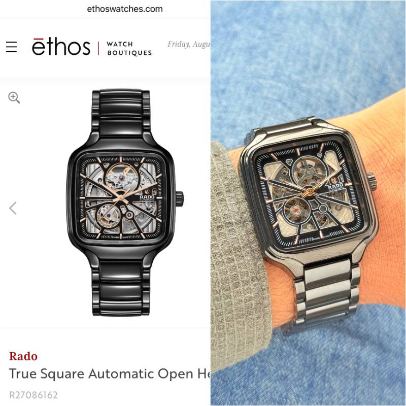 Rado True Square – Ultra Premium Open Heart