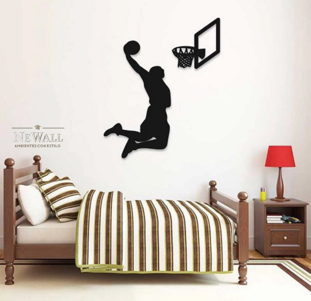 Cuadro Salto de Basquet Encestando