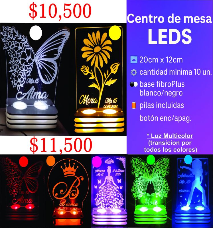 Centro de Mesa Leds