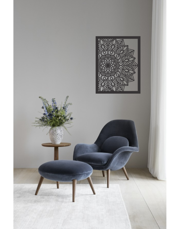 Cuadro Mandala Floral Simétrico