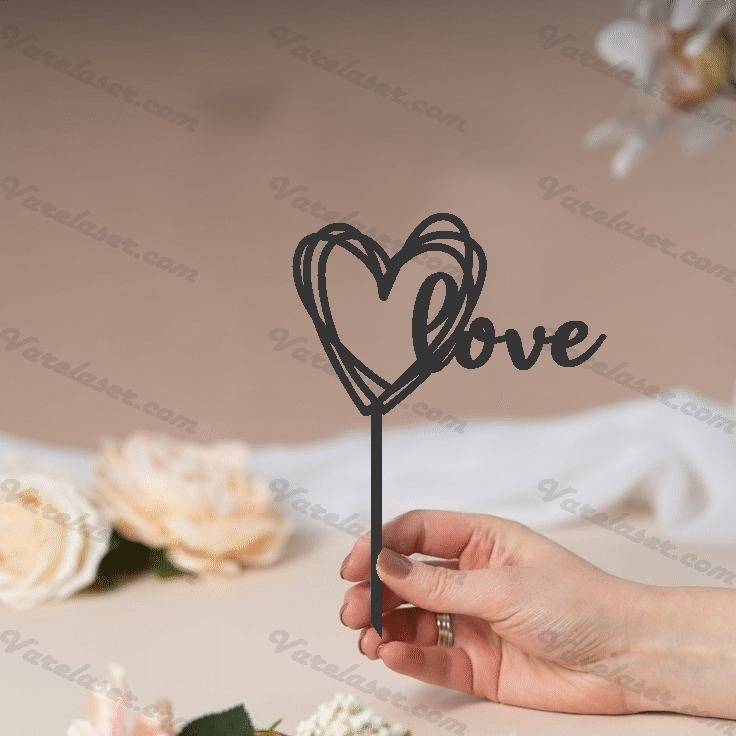 Pinches de Torta Varias Lineas de corazon