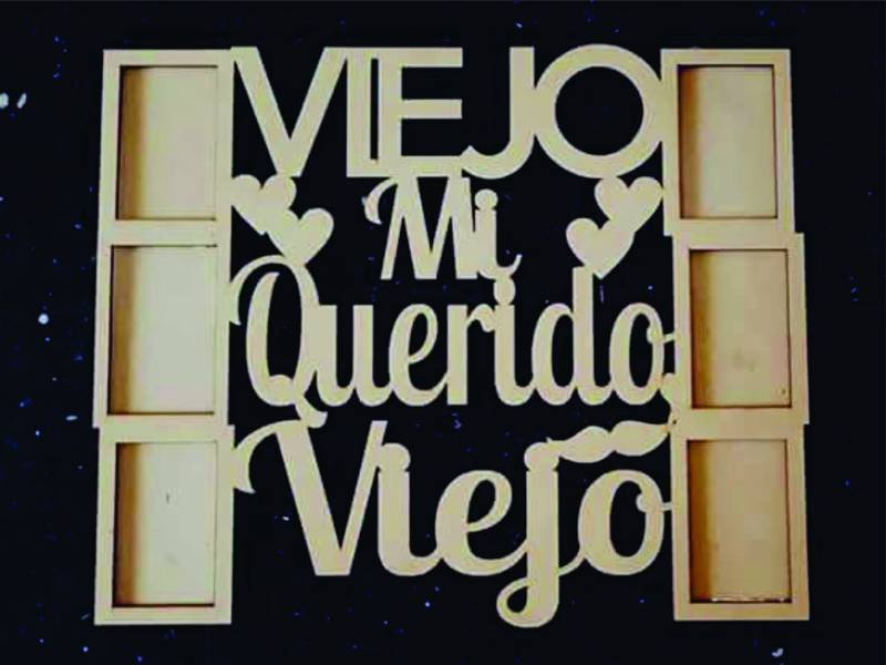 Cuadro Viejo Mi Querido Viejo para 6 Porta Retratos 10 x 15