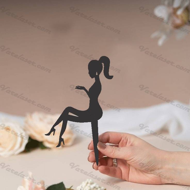 Pinches de Torta Dama Sentada