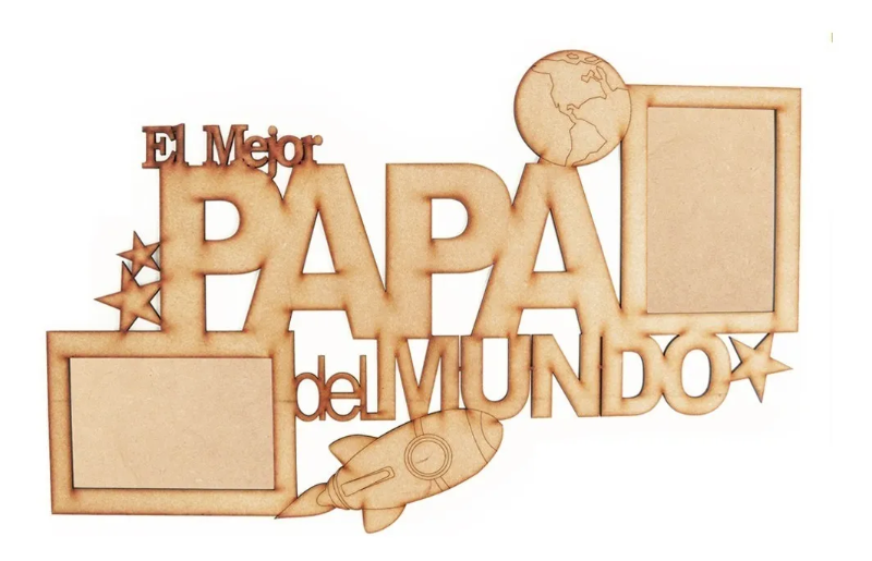 Cuadro Portaretrato El Mejor Papá del Mundo
