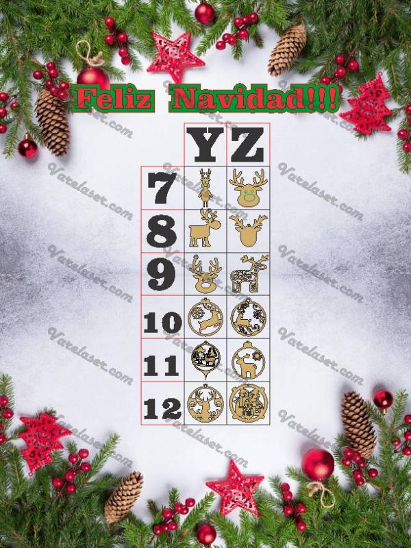 Ornamentos de Navidad Navideños Parte 12