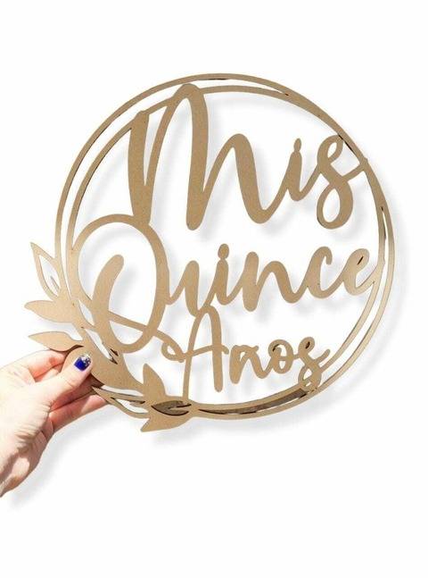 Aro - Cartel Circular Decorativo Mis Quince Años