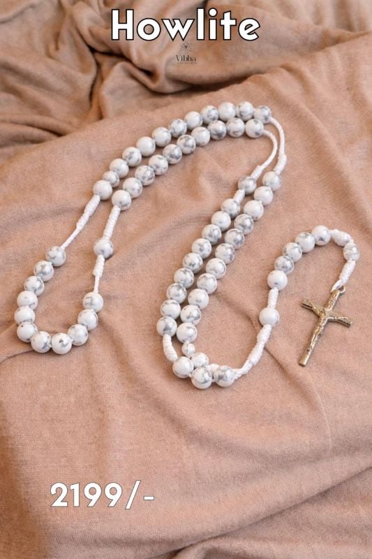 White Howlite Rosary