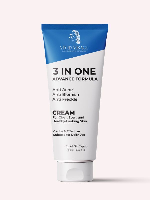 3 in 1 Advanced Formula Anti Acne Cream – Clear & Healthy Skin Care