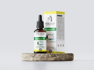 Vivid Visage Aloe Vera Oil - 30ml - Pure Organic & Natural - Cold pressed