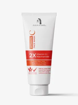 Vivid Visage Vitamin C Niacinamide Face Wash Vitamin C Niacinamide Face Cleanser Brightening Face Wash with Vitamin C Niacinamide Face Wash for Even Skin Tone Face Wash for Dark Spots and Hyperpigmentation