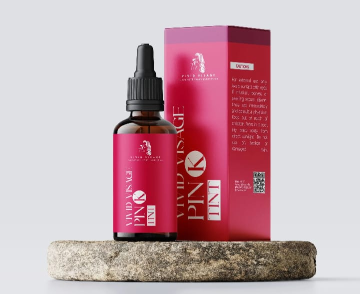 Vivid Visage Pink Tint | Lip & Cheek Tint | Natural Rosy Glow | Long Lasting Dewy Finish