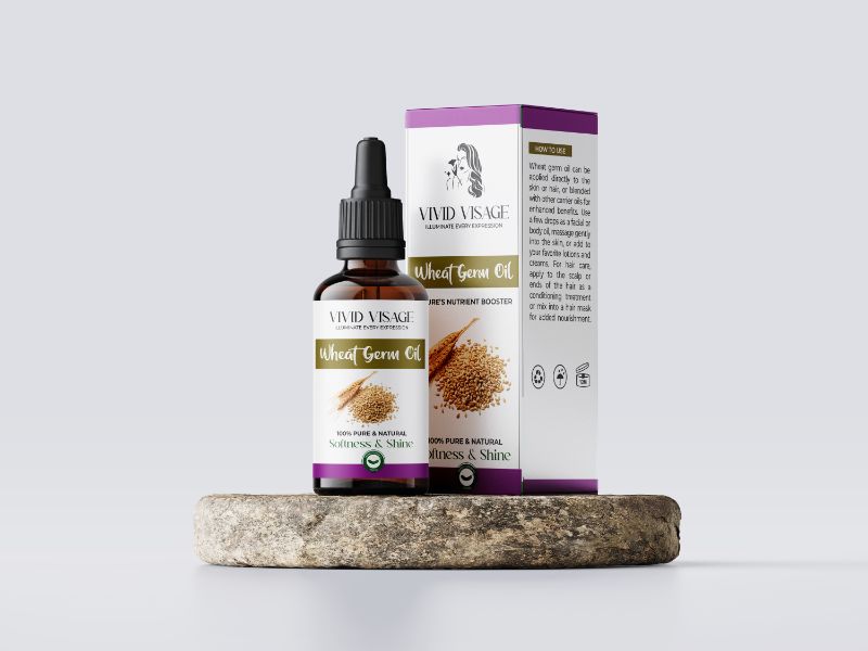 Vivid Visage Wheat Germ Oil Vitamin E Rich | Deep Repair Face & Body Oil | 30ml