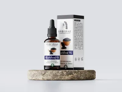 Vivid Visage Black Seed Oil Kalonji Oil | Cold-Pressed Nigella Sativa Oil | 30ml
