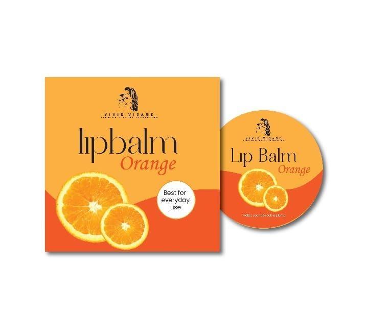 Vivid Visage Orange Lip Balm – Deep Hydration & Soft Lips Care