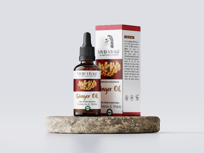 Vivid Visage Ginger Essential Oil | Warming Circulation & Digestive Oil | 30ml