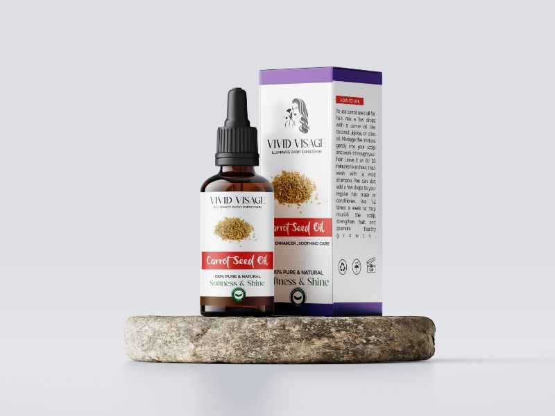 Vivid Visage Carrot Seed Essential Oil | Skin Renewal & Brightening Oil | 30ml